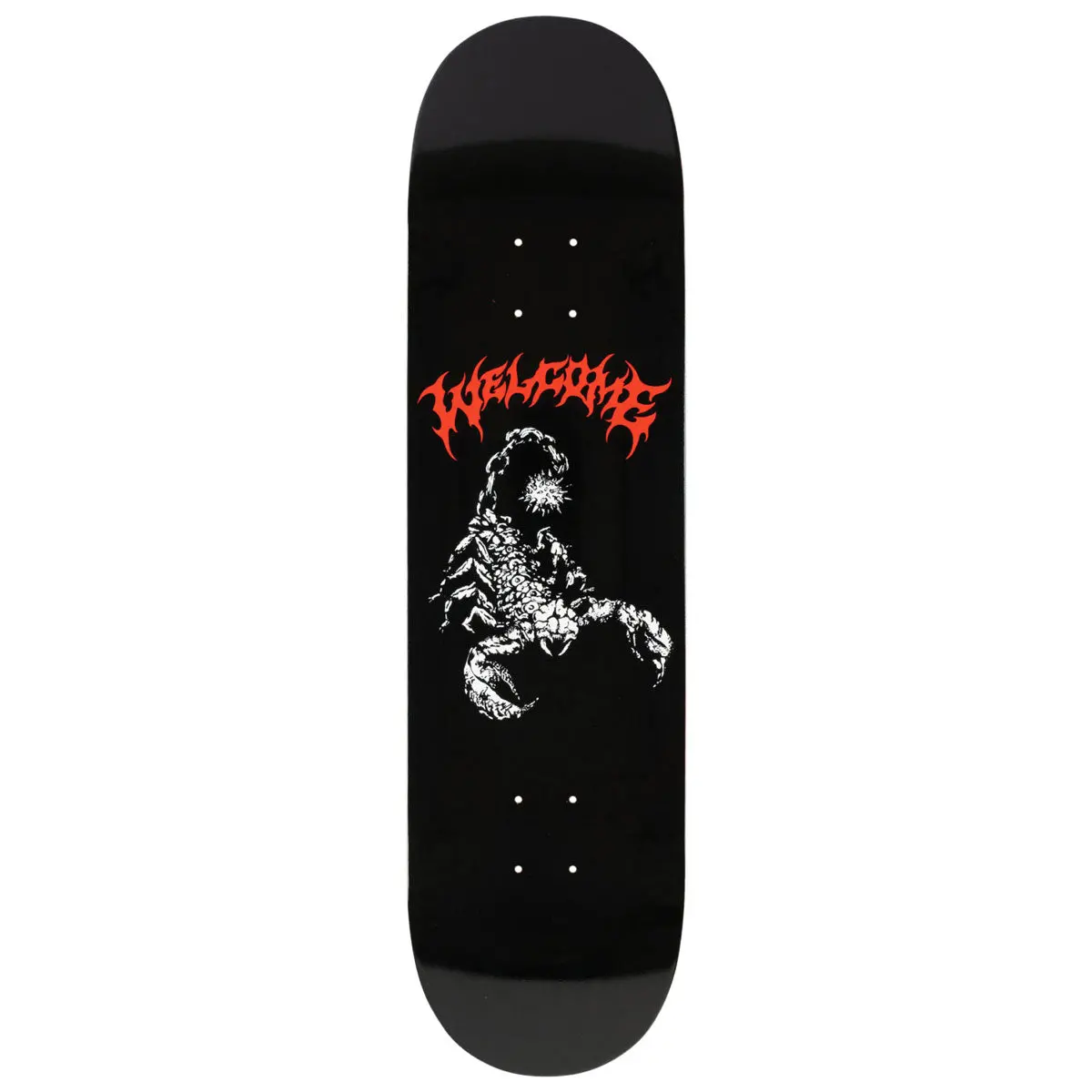 Welcome Mace Skateboard Deck - Black - 8.25" 1