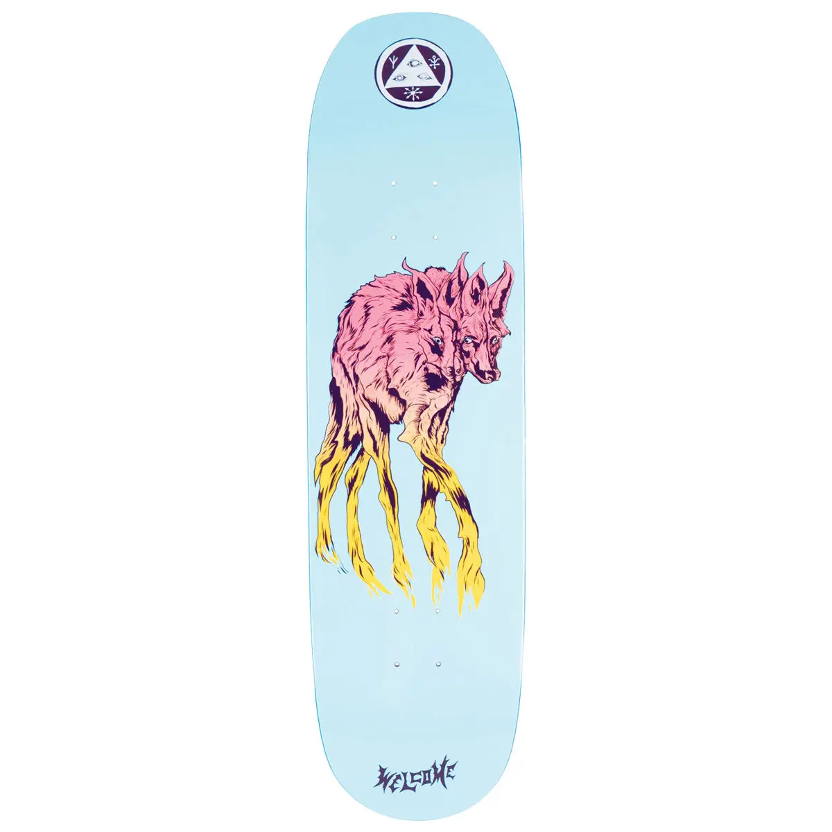 Welcome Maned Woof On Moontrimmer 2.0 Skateboard Deck - Power Blue - 8.60" 1