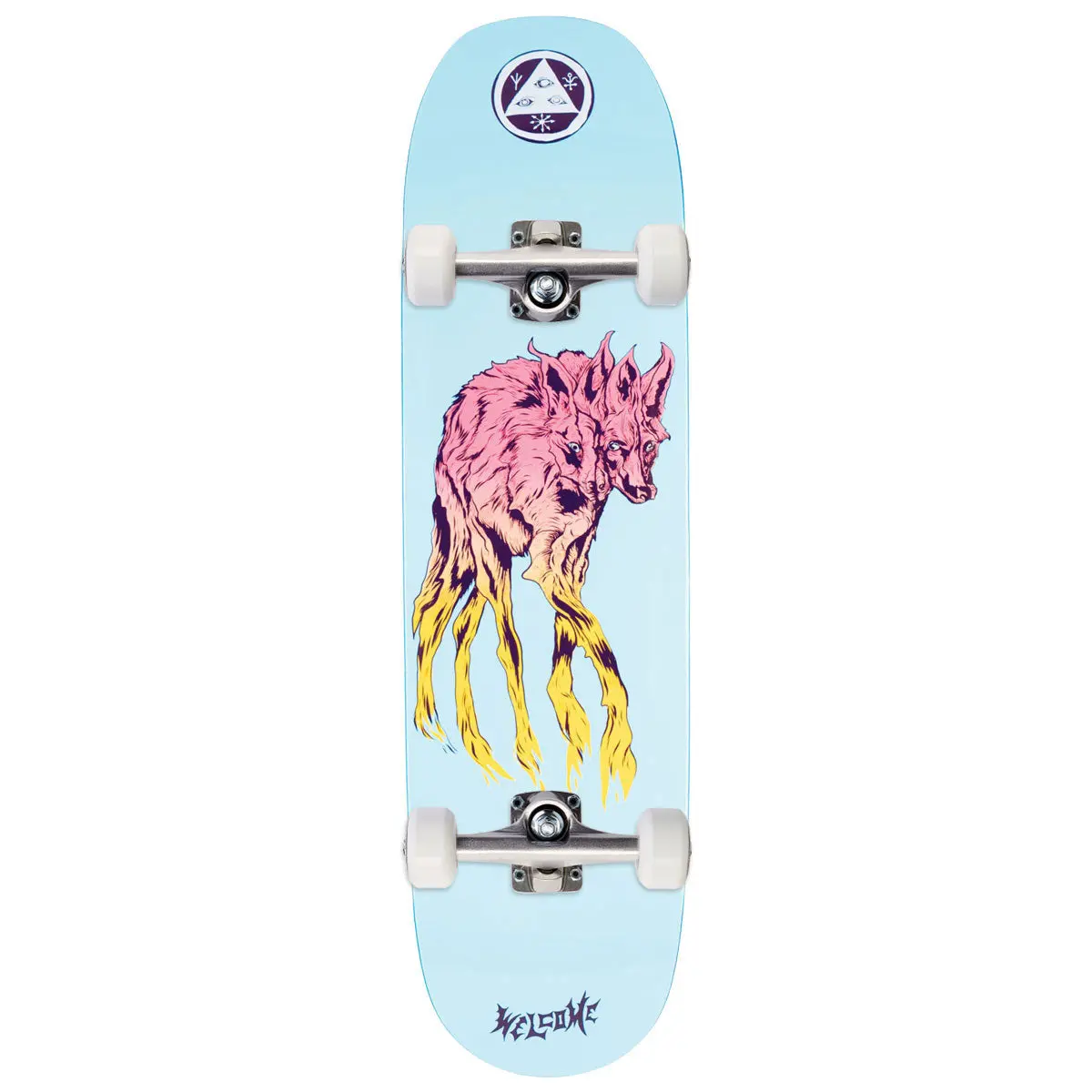 Welcome Maned Woof On Moontrimmer 2.0 Skateboard Complete - Power Blue - 8.60" 1