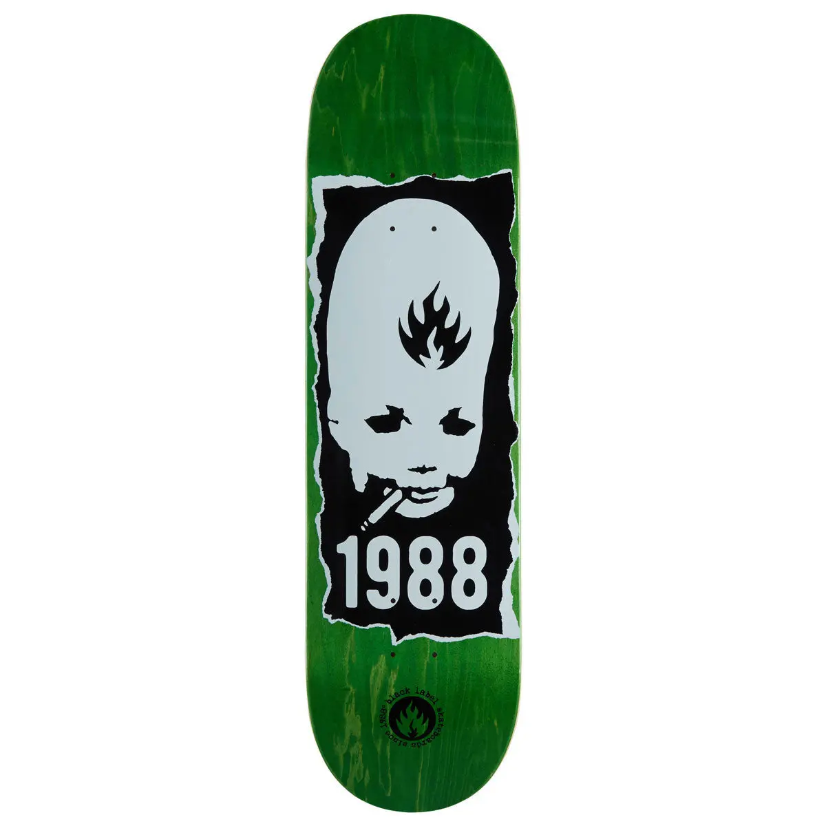 Black Label Thumbhead Torn Skateboard Deck - 8.50" 1