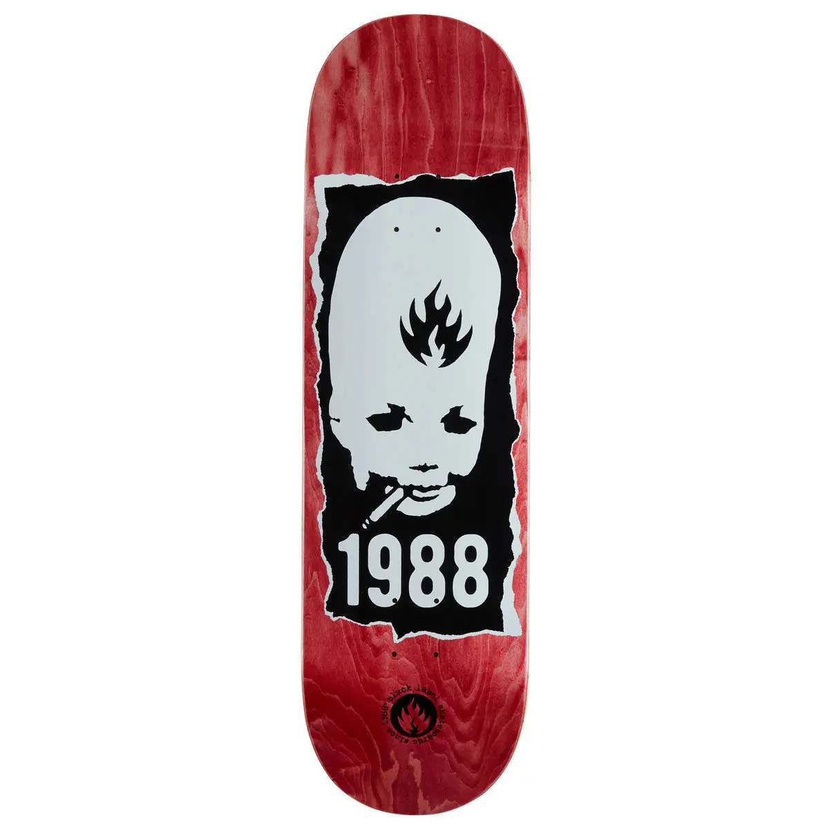 Black Label Thumbhead Torn Skateboard Deck - 8.75" 1