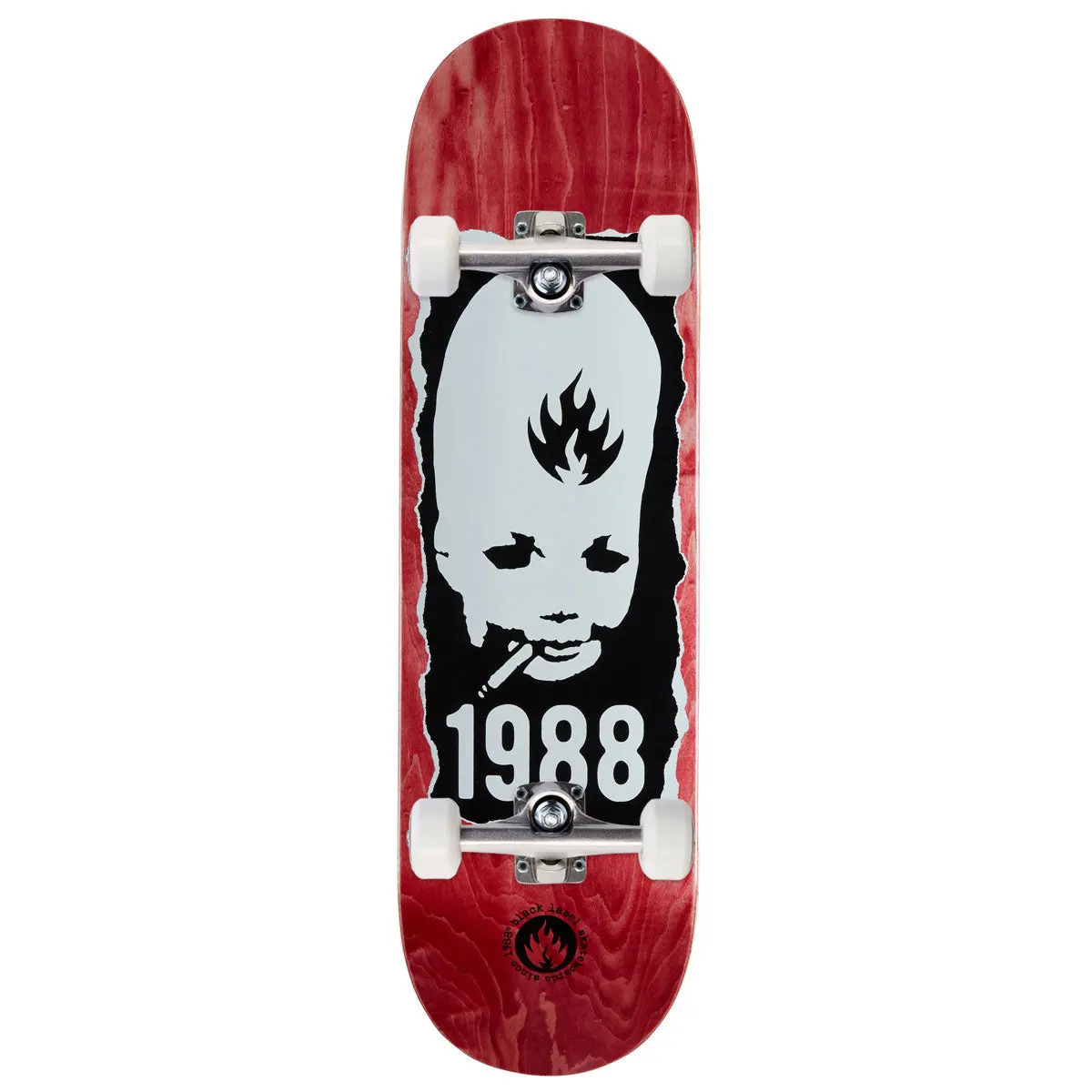 Black Label Thumbhead Torn Skateboard Complete - 8.75" 1