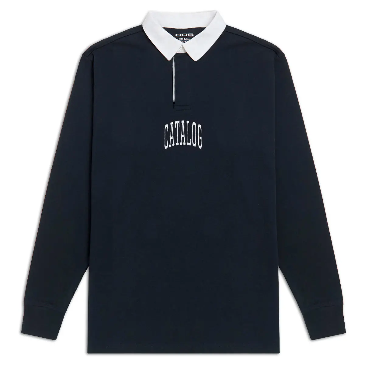 Ccs Catalog Embroidered Rugby Shirt - Navy 1