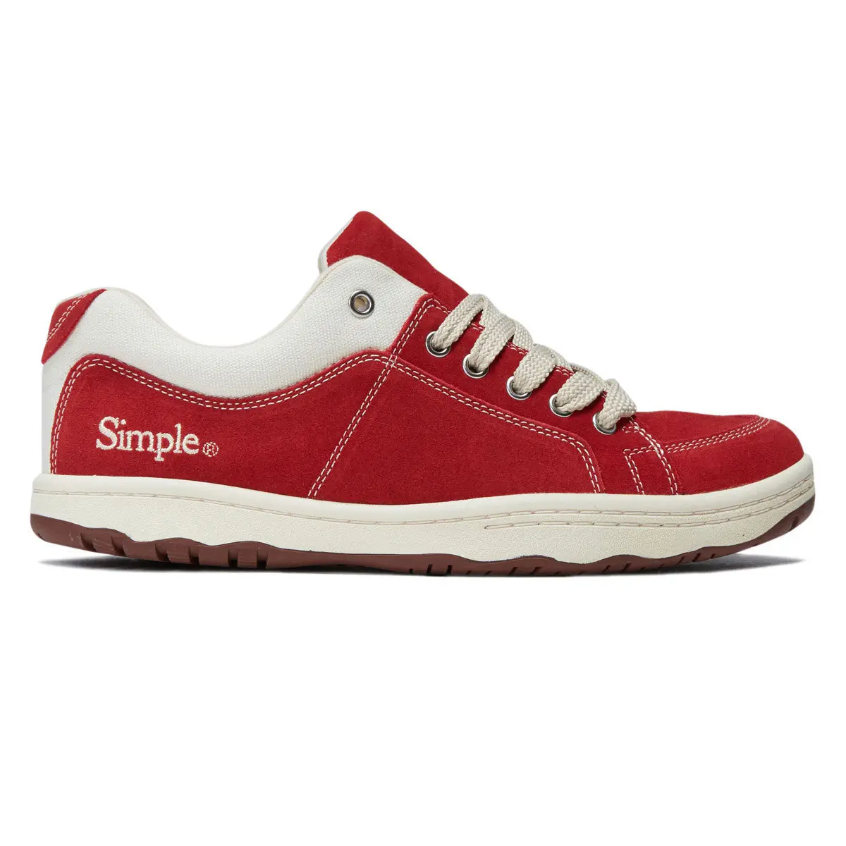 Simple Os Suede Shoes - Cherry 1