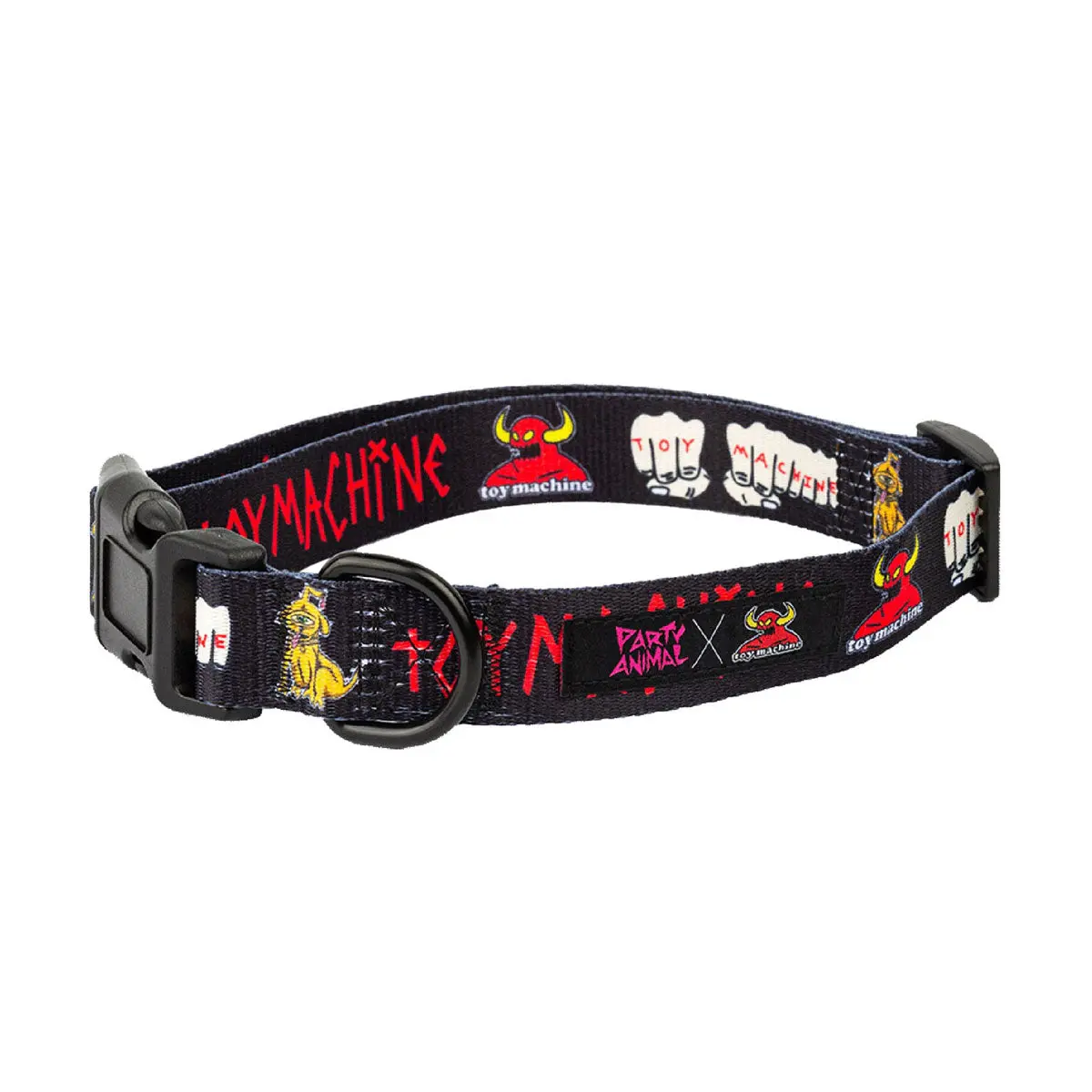 Party Animal X Toy Machine Dog Collar - Black 1