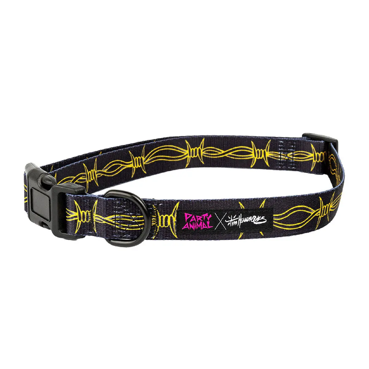 Party Animal X Tim Hendricks Barbwire Dog Collar - Black 1