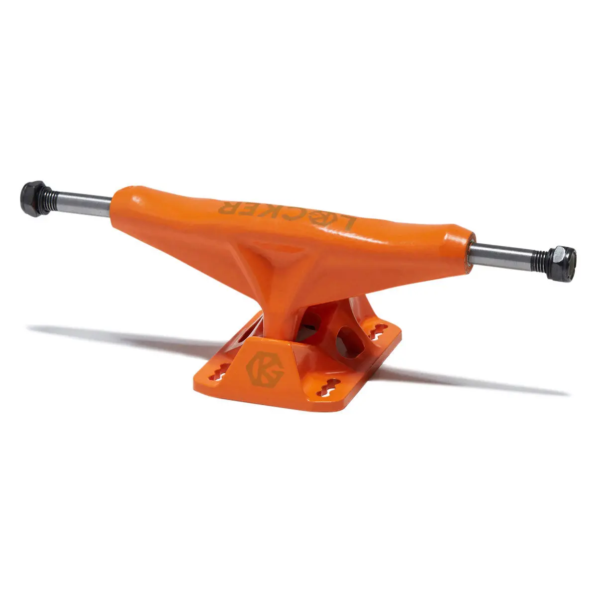 Grind King Locker Skateboard Trucks - Orange - 8.00" 1