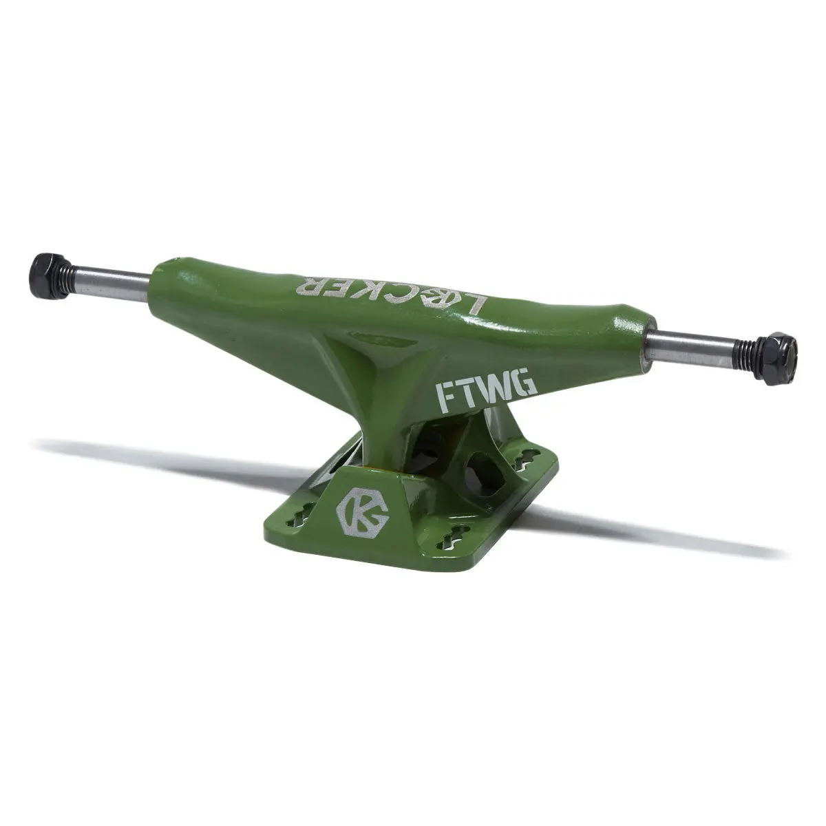 Grind King Locker Skateboard Trucks - Army Green - 8.00" 1