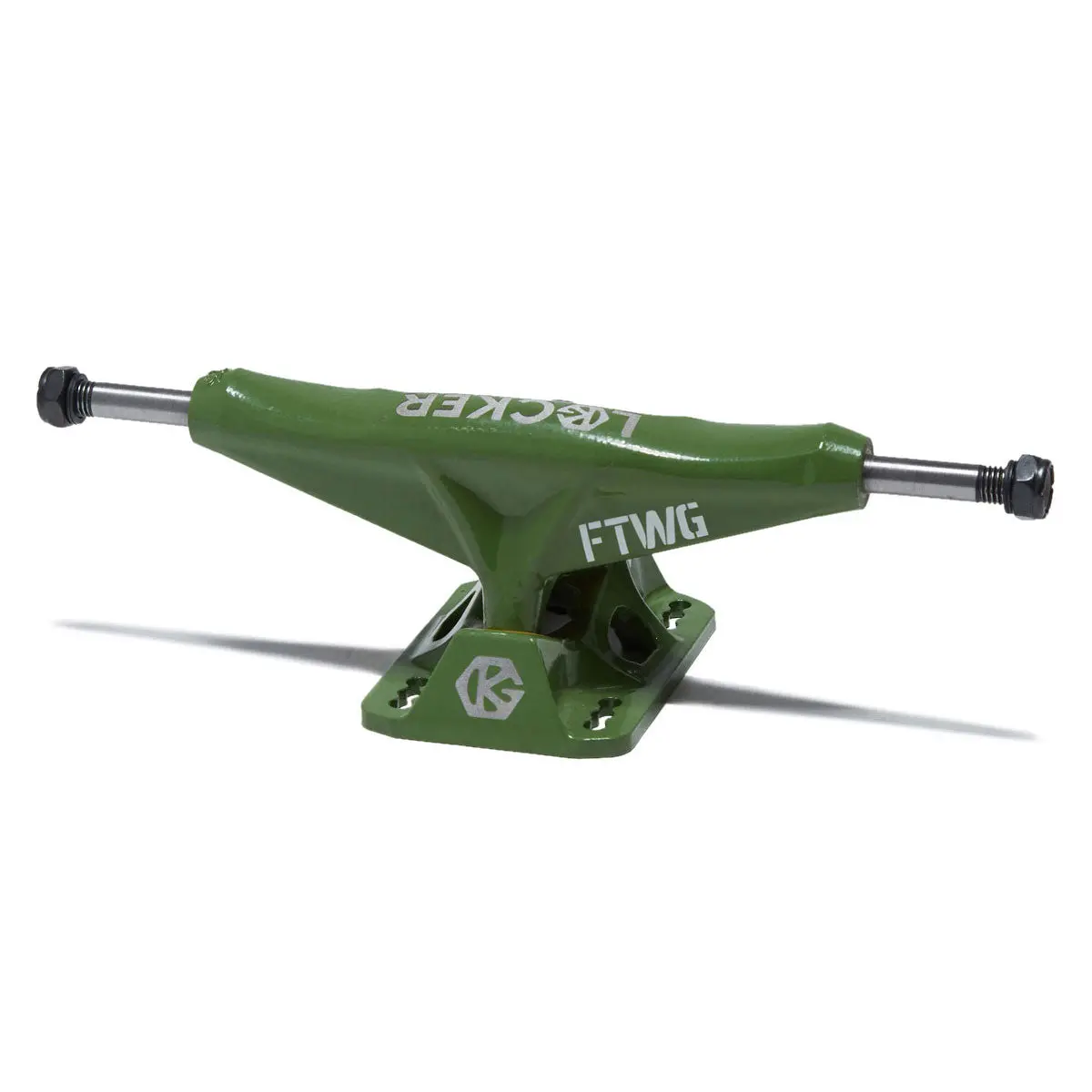 Grind King Locker Skateboard Trucks - Army Green - 8.25" 1