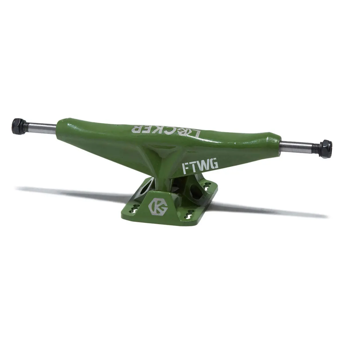 Grind King Locker Skateboard Trucks - Army Green - 9.25" 1