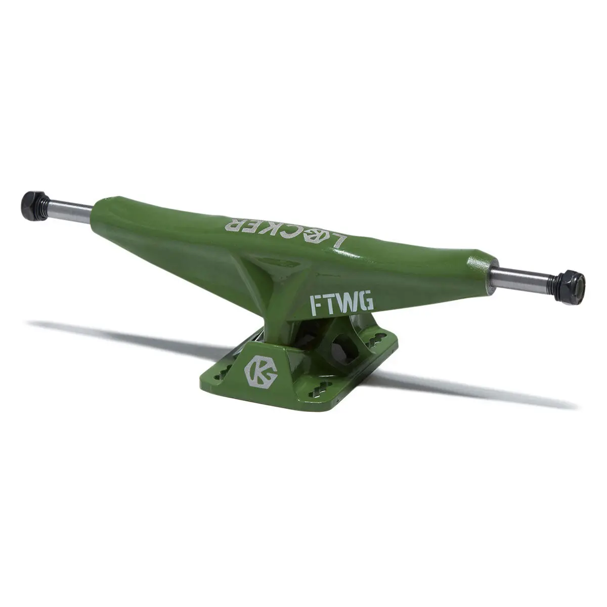 Grind King Locker Skateboard Trucks - Army Green - 9.50" 1