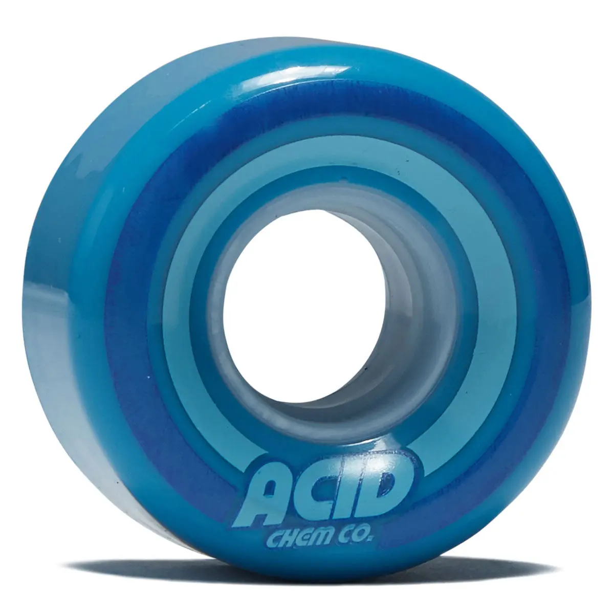 Acid Pods 86A Conical Skateboard Wheels - Blue/Blue - 53Mm 1