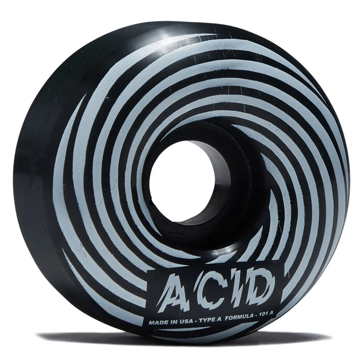 Acid Swirl Type A 101A Skateboard Wheels - Black - 54Mm 1