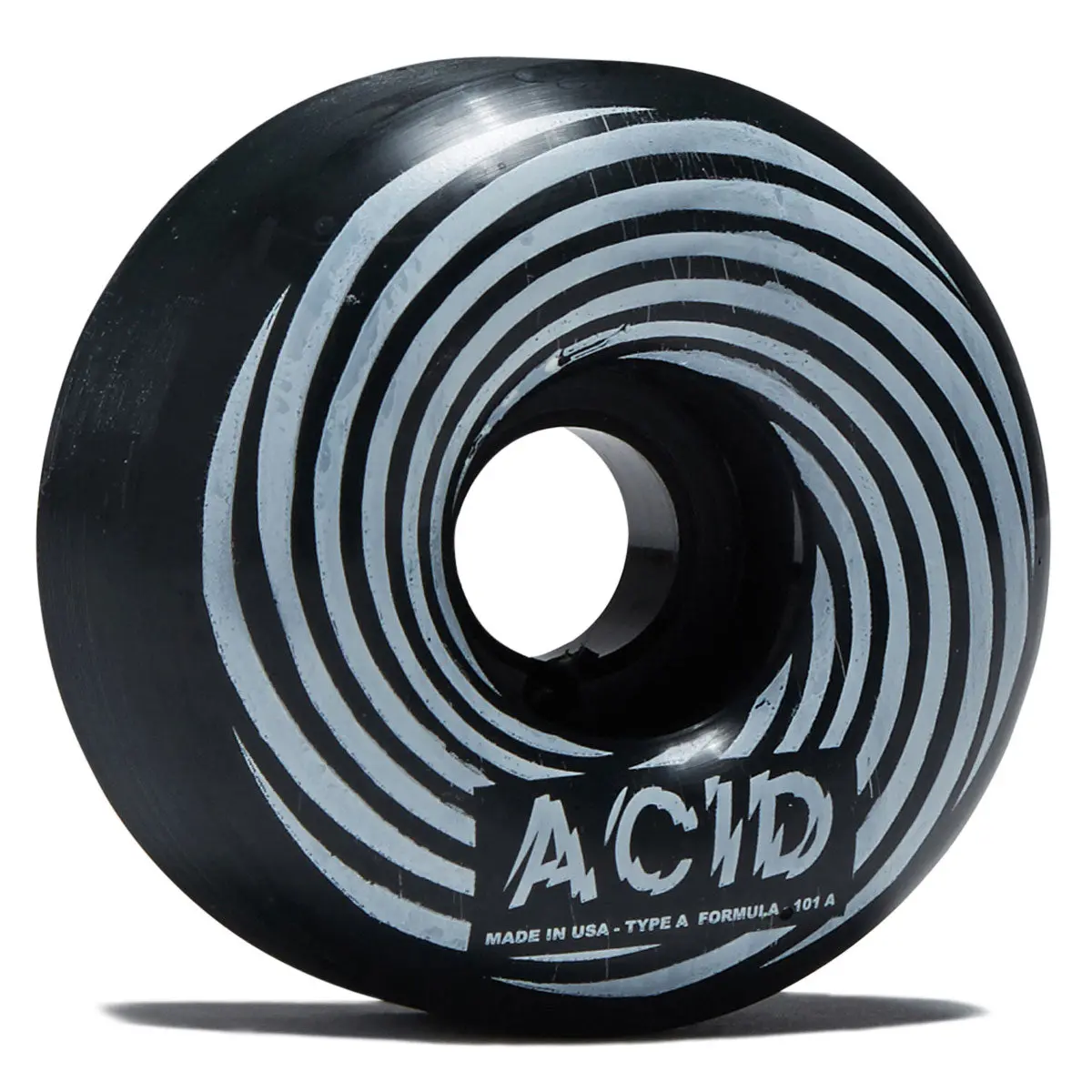 Acid Swirl Type A 101A Skateboard Wheels - Black - 57Mm 1