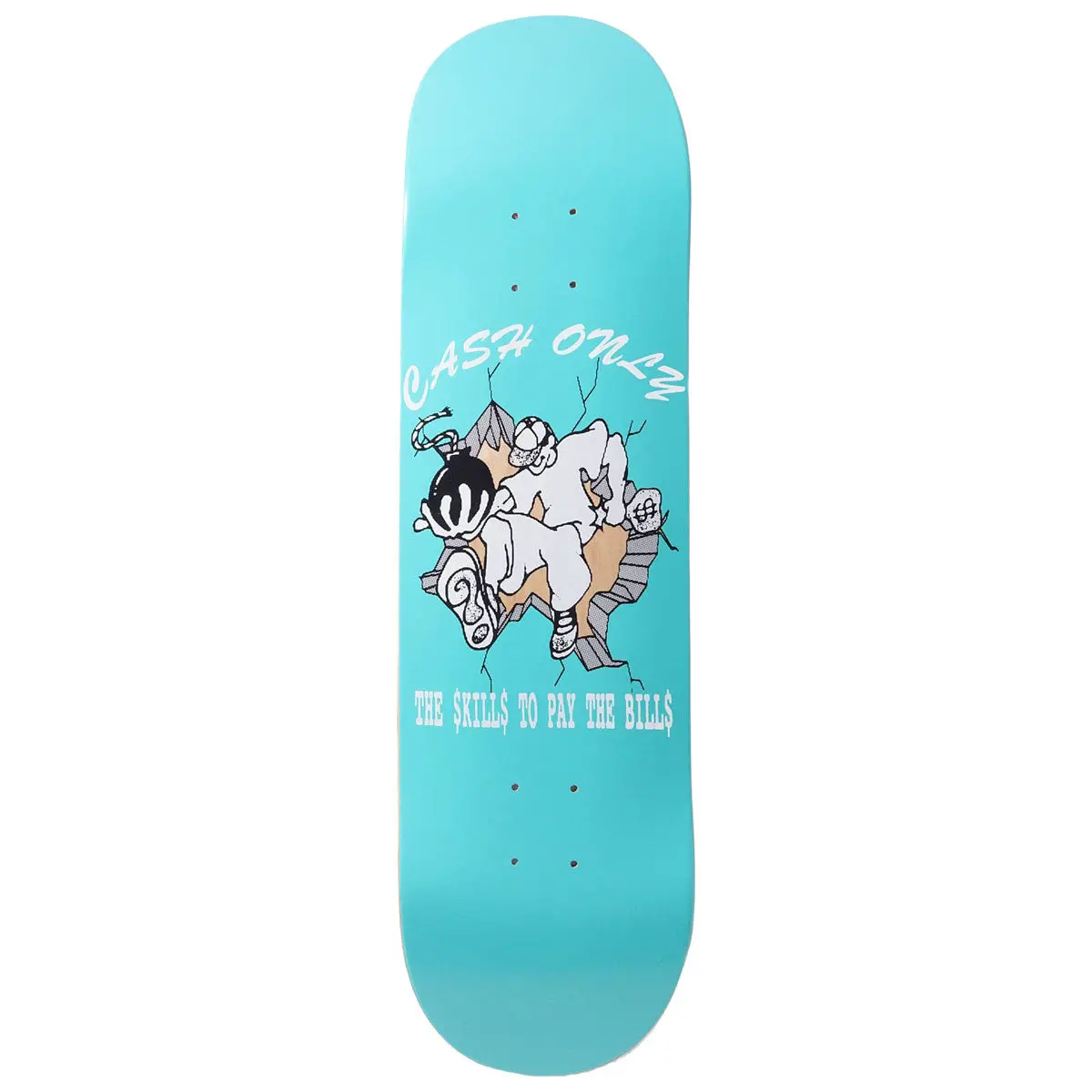 Cash Only Skills Skateboard Deck - 8.25" 1
