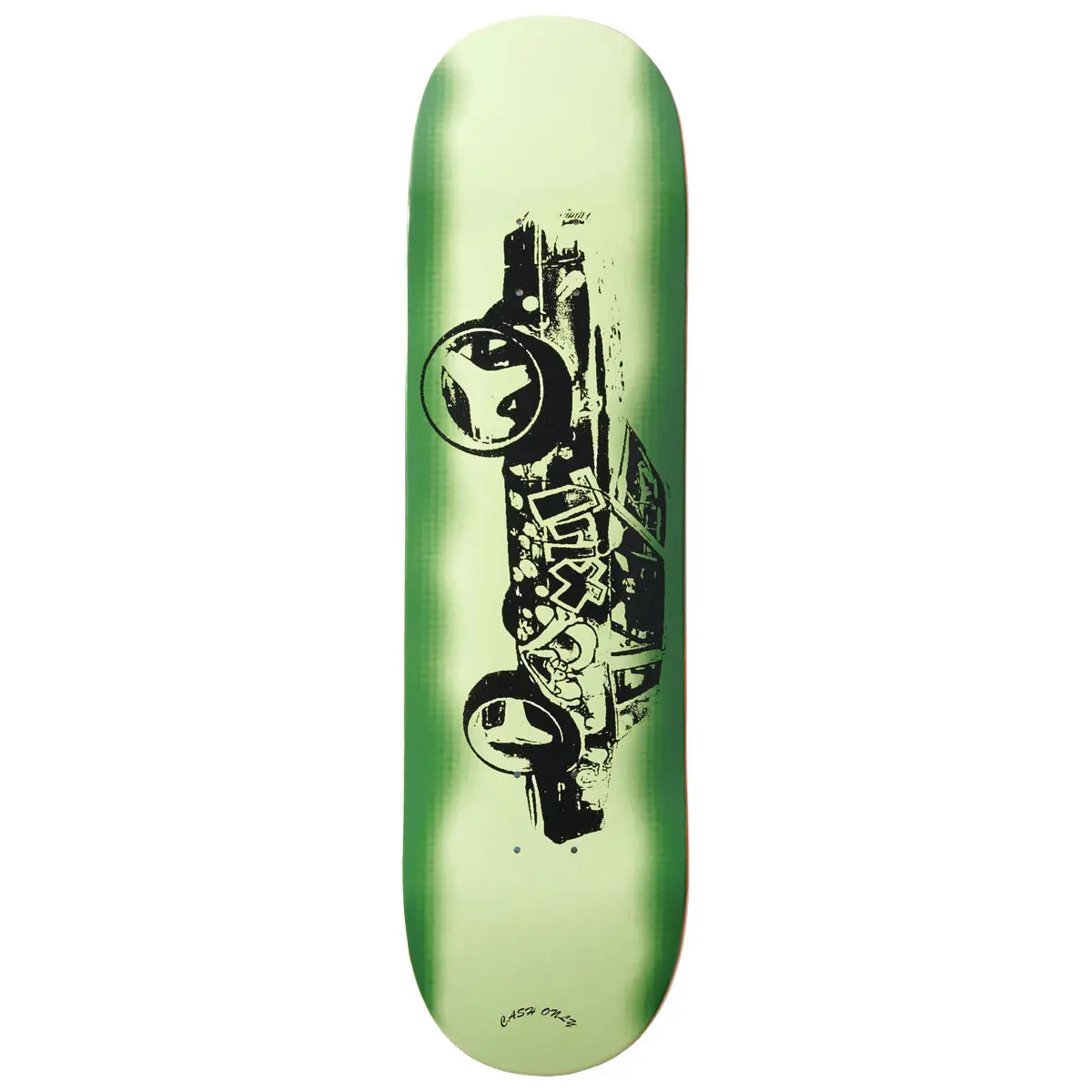 Cash Only Trix Skateboard Deck - Green - 8.50" 1