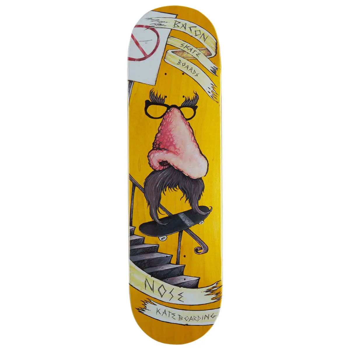 Bacon Nose Kating Skateboard Deck - 8.75" 1