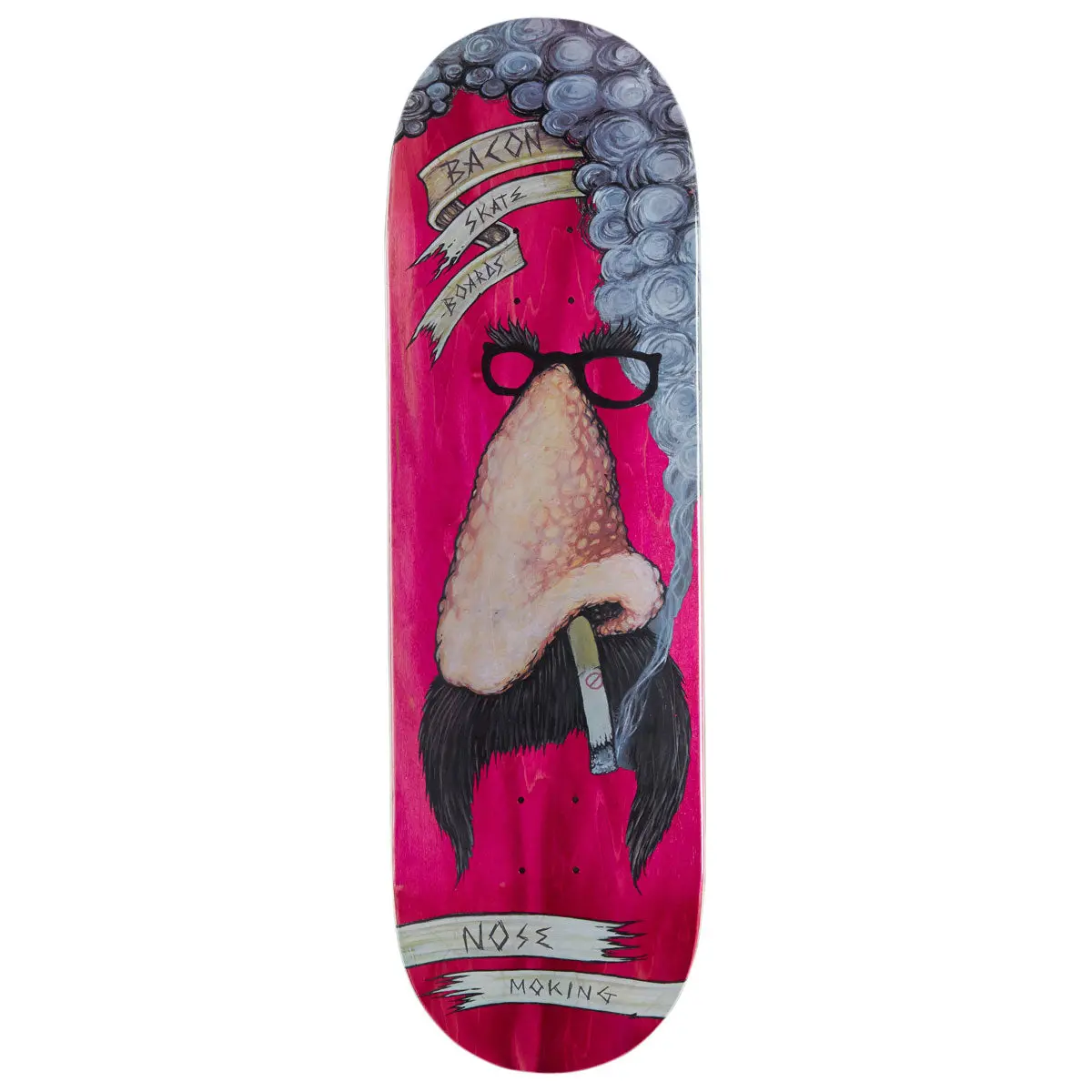 Bacon Nose Moking Skateboard Deck - 9.50" 1