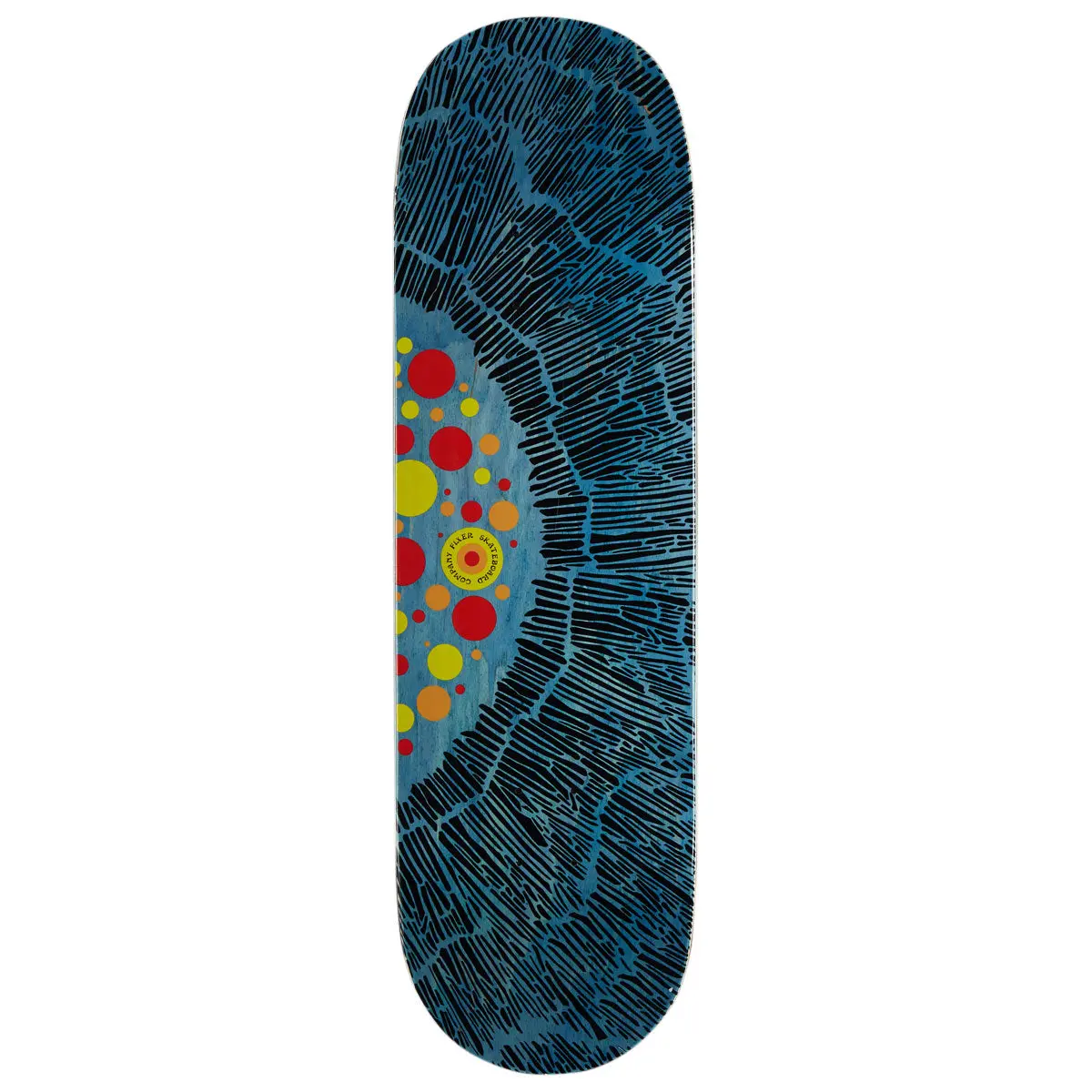 Fixer Ray Custom Popsicle Shape Skateboard Deck - 9.00" 1