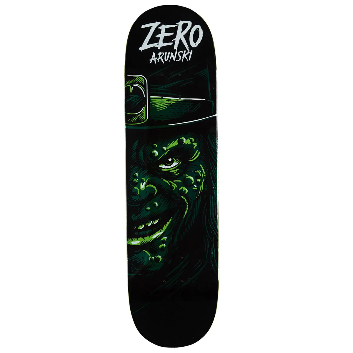 Zero St Paddy's Leprechaun Arunski Skateboard Deck - Green Foil - 8.50" 1