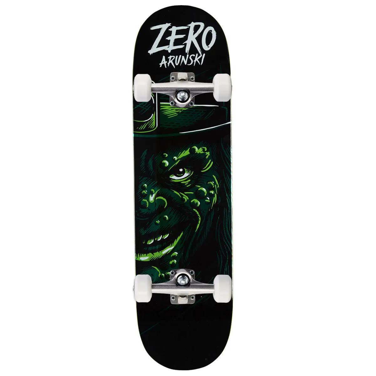 Zero St Paddy's Leprechaun Arunski Skateboard Complete - Green Foil - 8.50" 1