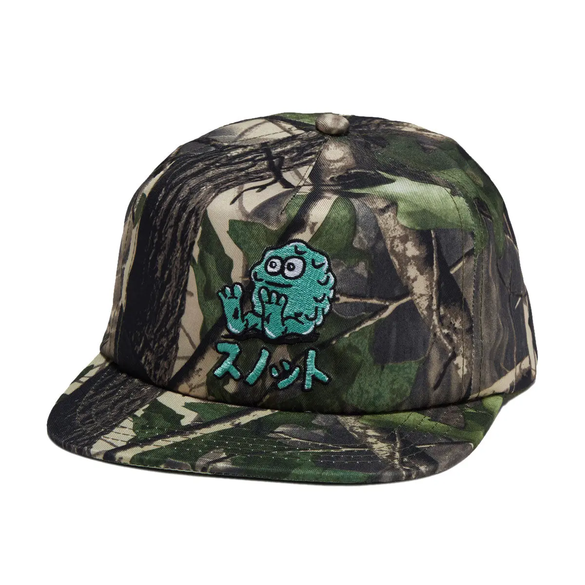 Snot Japan Booger Logo Snapback Hat - Camo 1