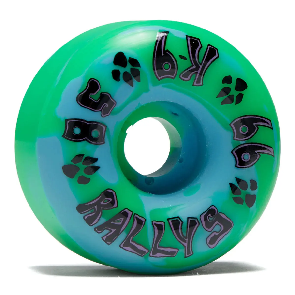 Dogtown K-9 Rally 99A Skateboard Wheels - Blue/Green - 58Mm 1