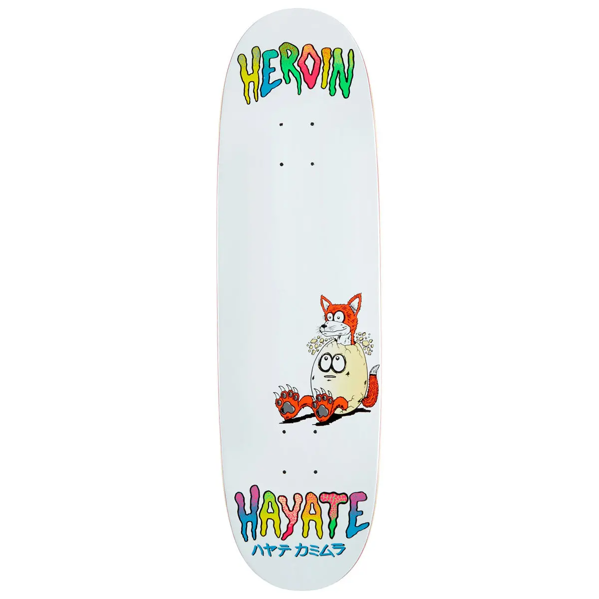 Heroin Hayate Fox Egg Skateboard Deck - 8.75" 1