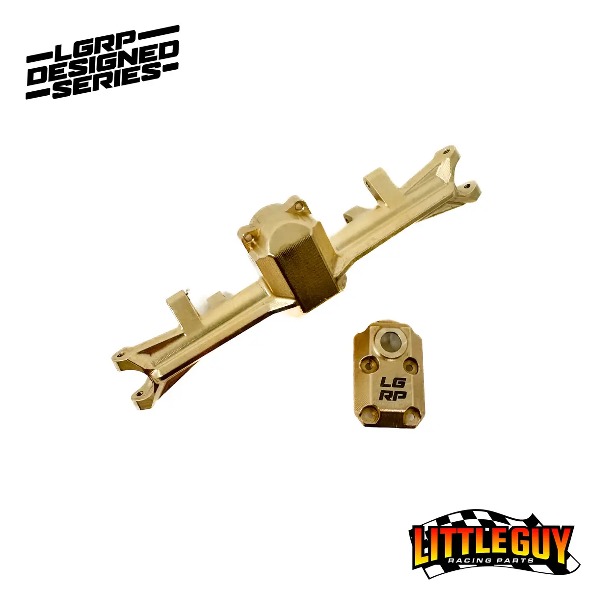 Lgrp® Super 8 Front Axle Housing – Limited Edition Billet Brass (V1) 1