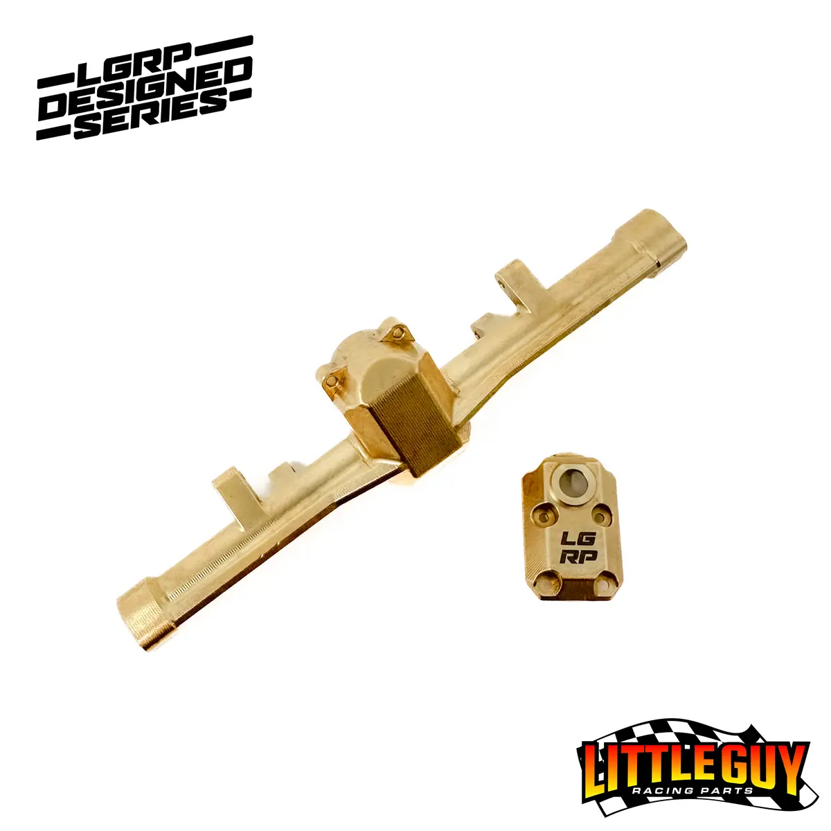 Lgrp® Super 8 Rear Axle Housing – Limited Edition Billet Brass (V1) 1