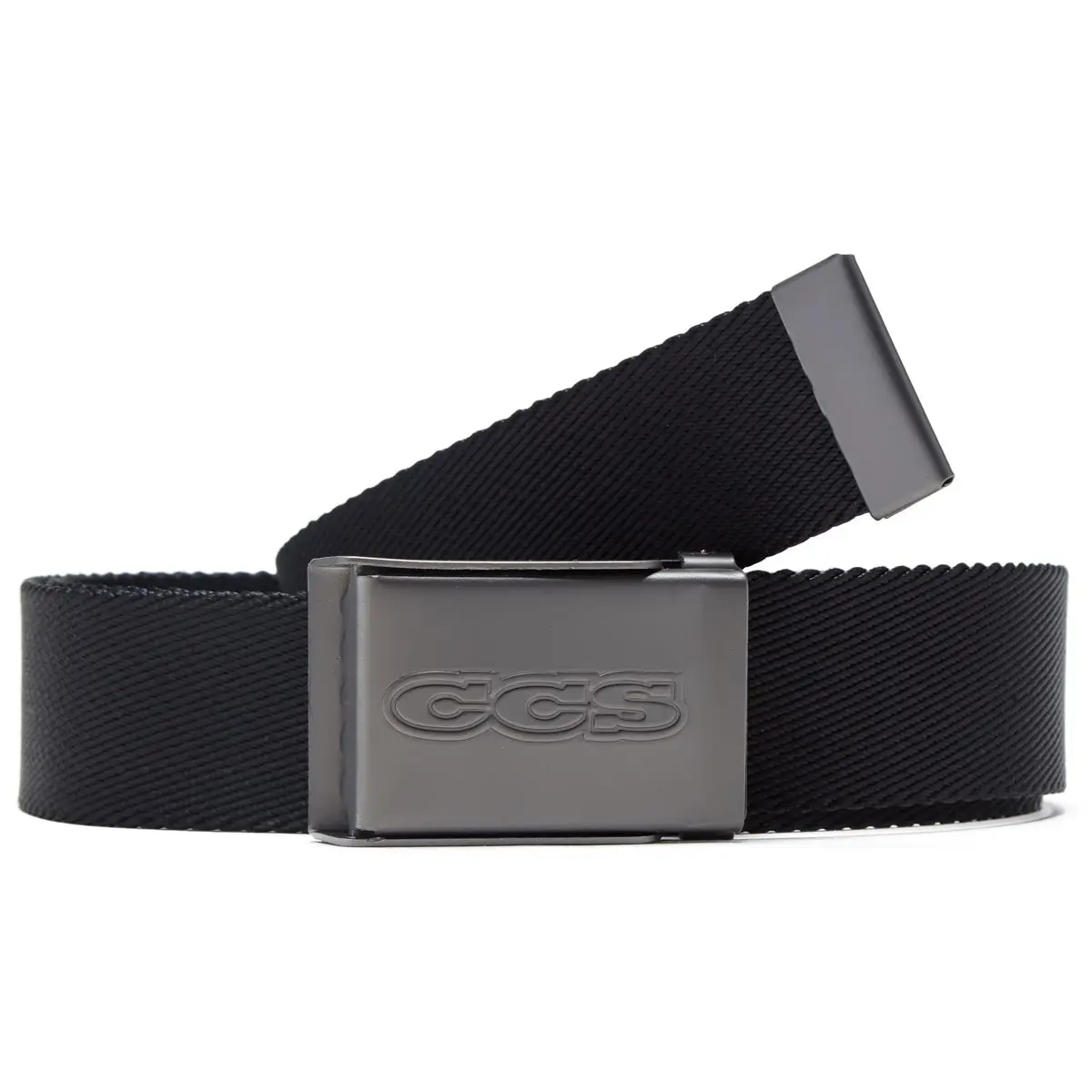 Ccs Gunmetal 96 Logo Web Belt - Black 1