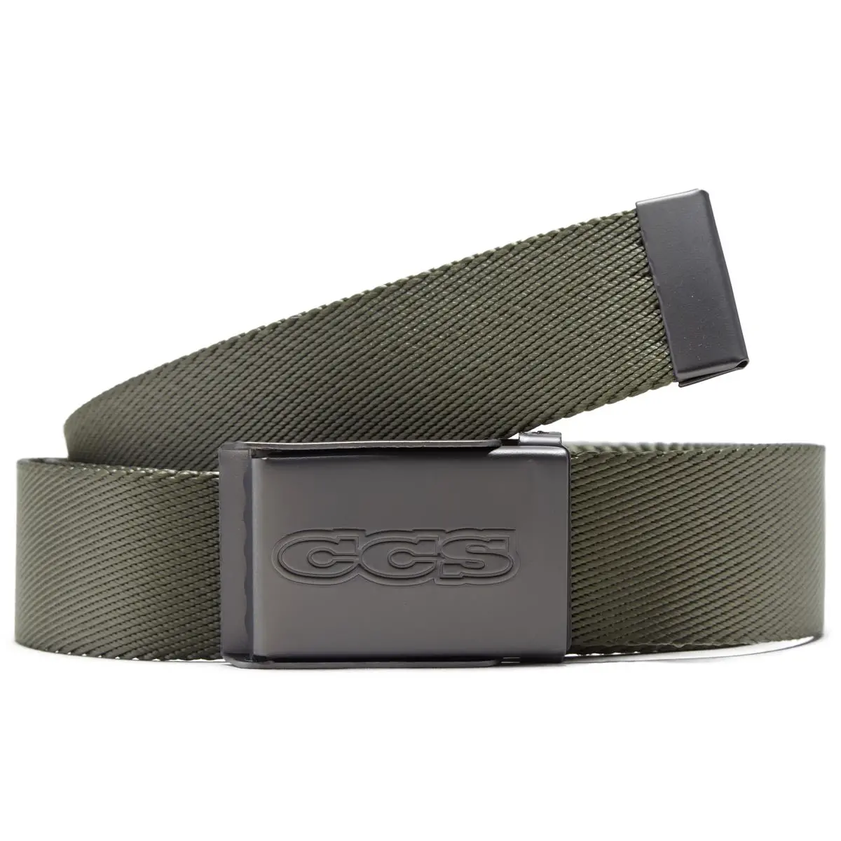 Ccs Gunmetal 96 Logo Web Belt - Olive 1