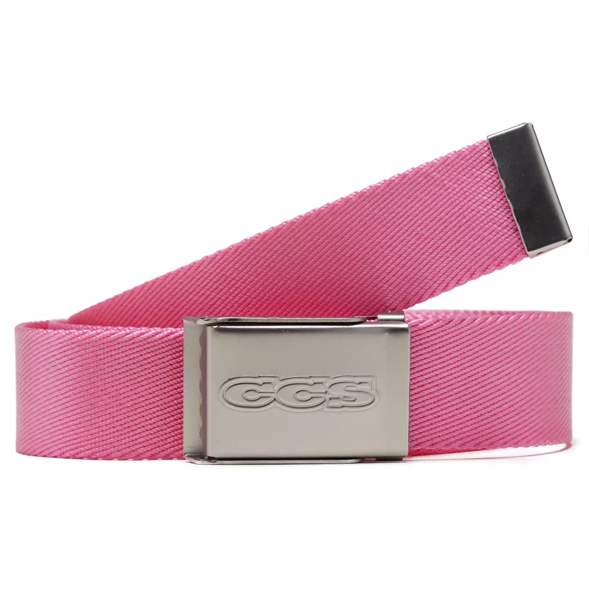 Ccs Silver 96 Logo Web Belt - Pink 1