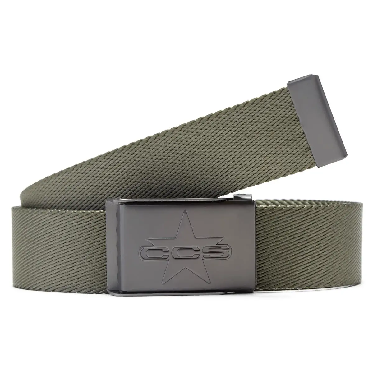 Ccs Gunmetal 97 Star Web Belt - Olive 1
