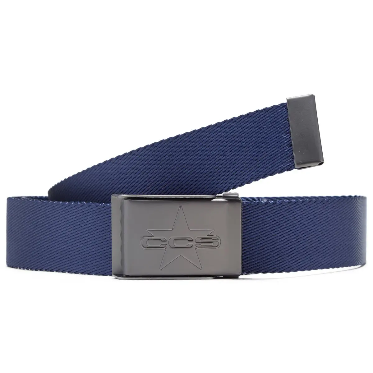 Ccs Gunmetal 97 Star Web Belt - Navy 1