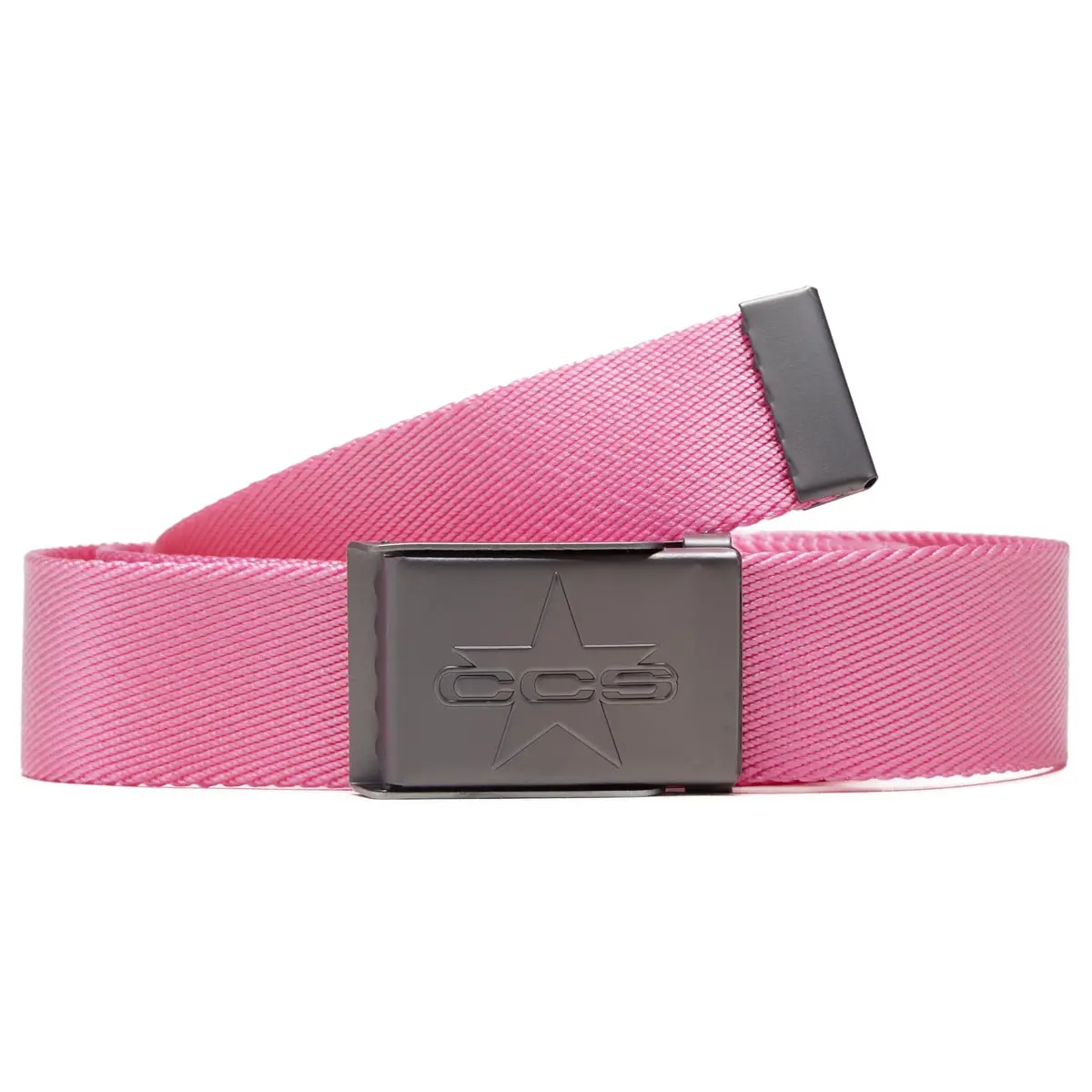 Ccs Gunmetal 97 Star Web Belt - Pink 1