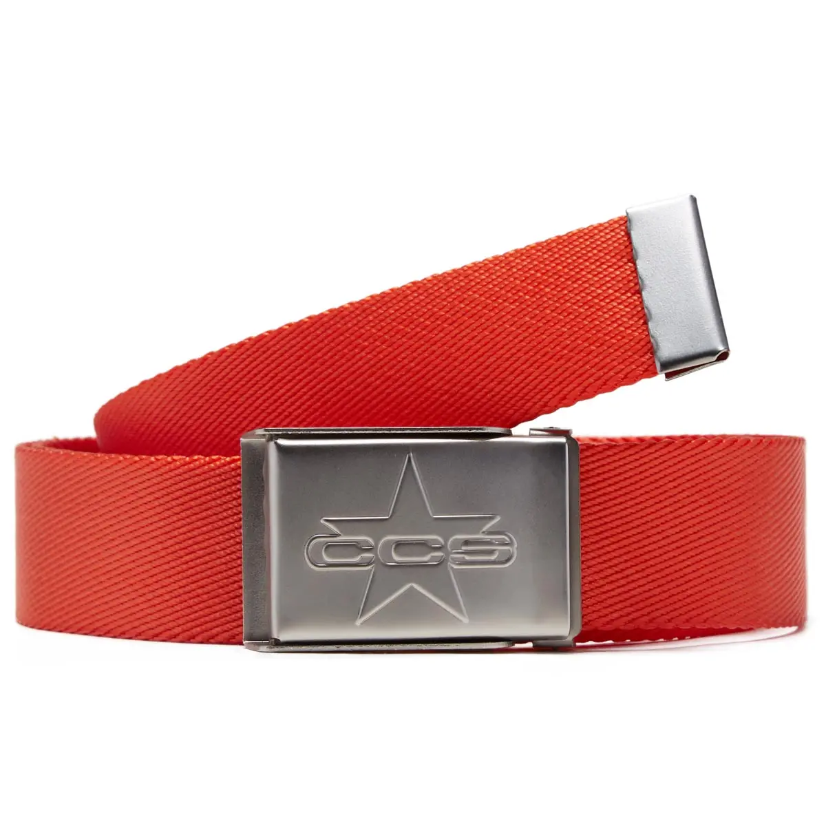 Ccs Silver 97 Star Web Belt - Orange 1