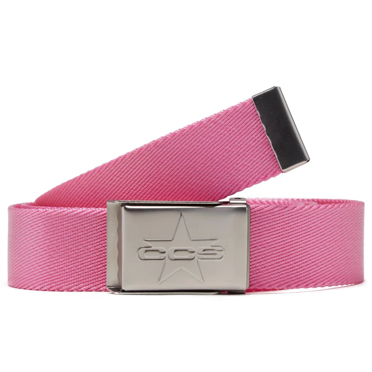 Ccs Silver 97 Star Web Belt - Pink 1