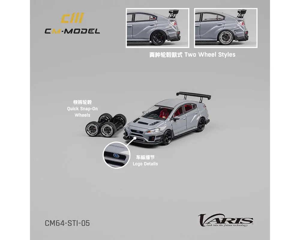 Cm Model 1/64 Subaru Sti Varis Widebody 1.0 – Gray 1