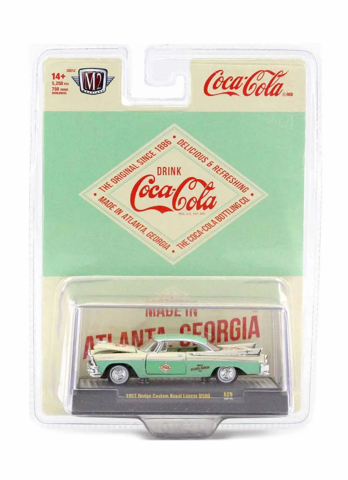 1957 Dodge Custom Royal Lancer D500 Coca-Cola M2 Machines 1:64 Scale Coca-Cola A29 1