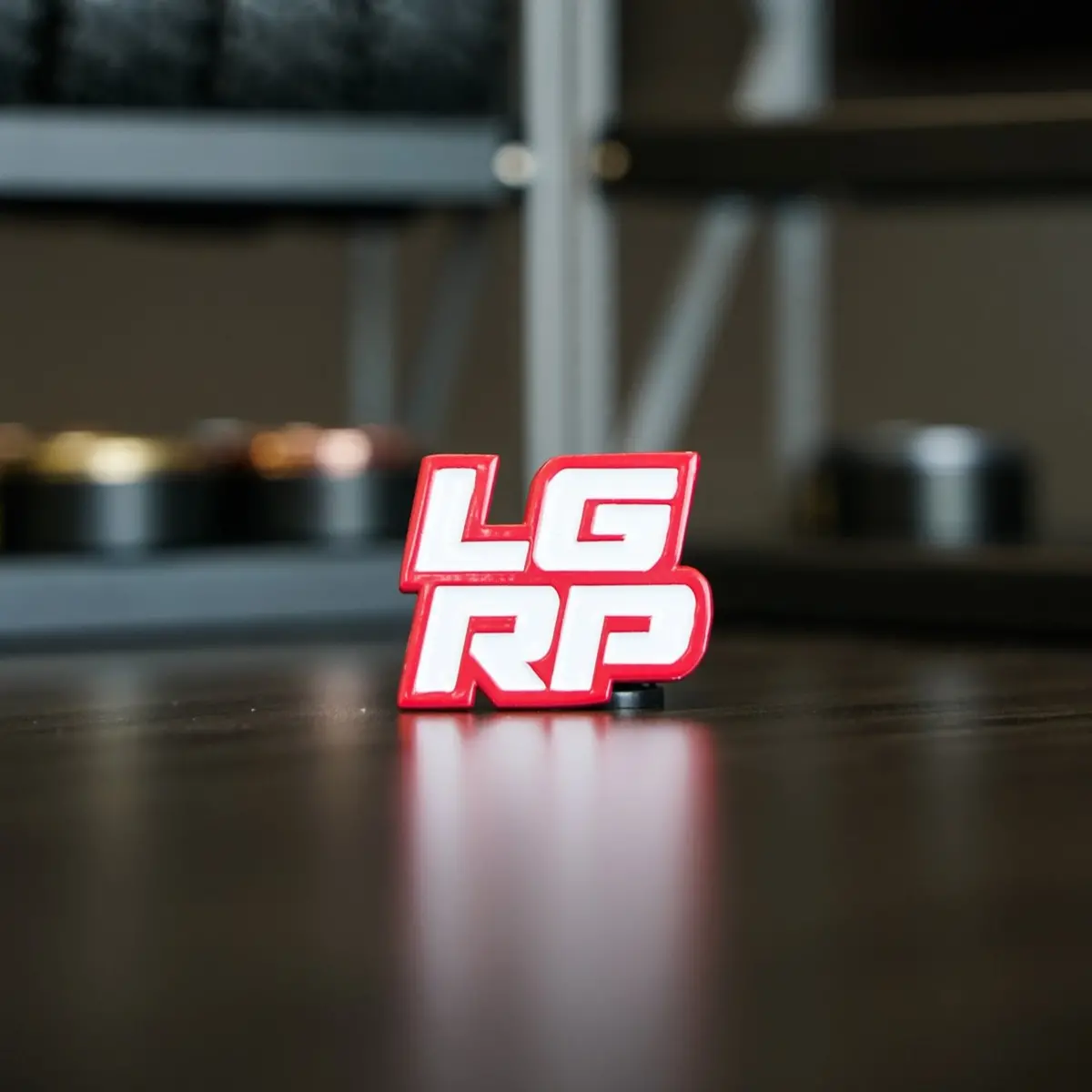 Lgrp® Red & White Icon Pin 1