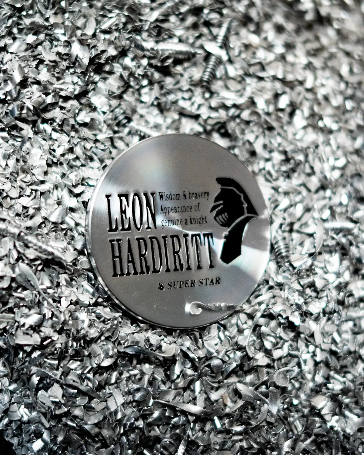 Leon Hardiritt Center Caps with Silver Logo and Metal Clip