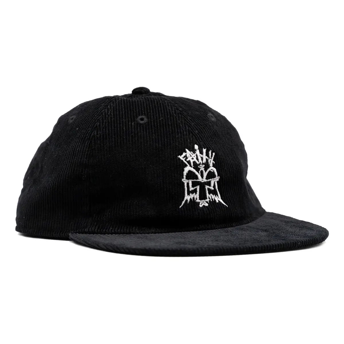Faith OG Angel Black Corduroy 6-Panel Unstructured Cap