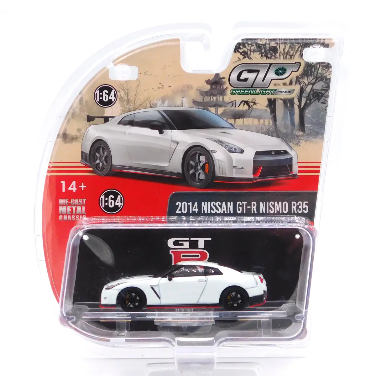 2014 Nissan Gt-R Nismo (R35) White 1:64 Diecast 1