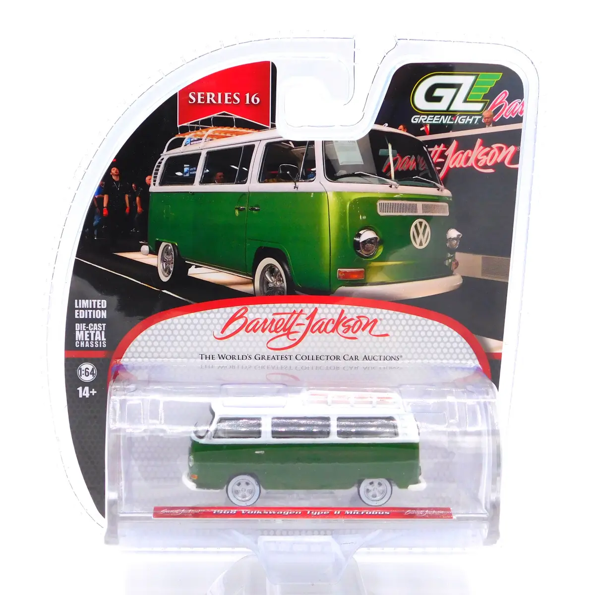 1968 Volkswagen Type Ii Microbus 1:64 Diecast Barrett-Jackson Series 16 1
