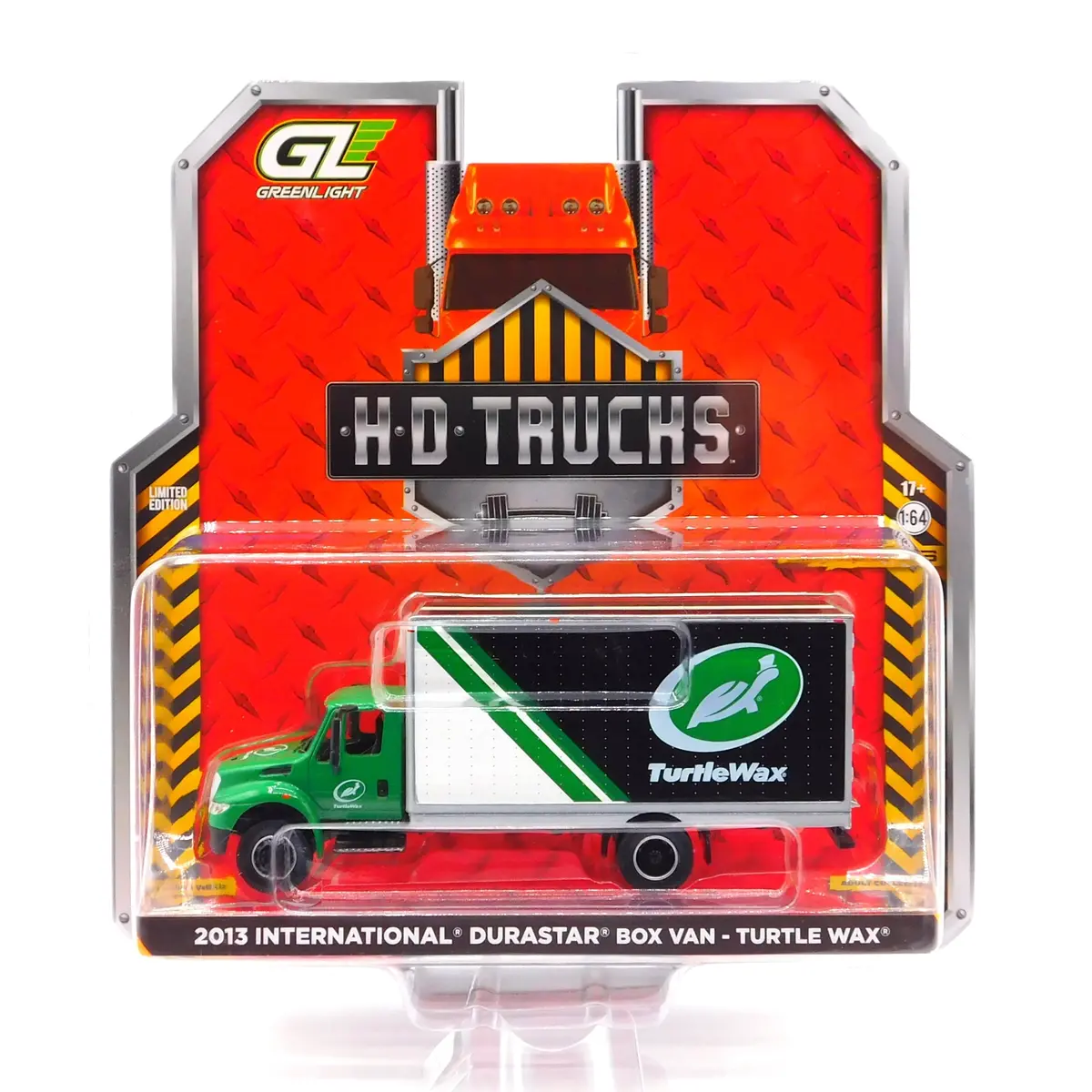 2013 International Durastar Box Van Turtle Wax 1:64 Diecast H.D. Trucks 1