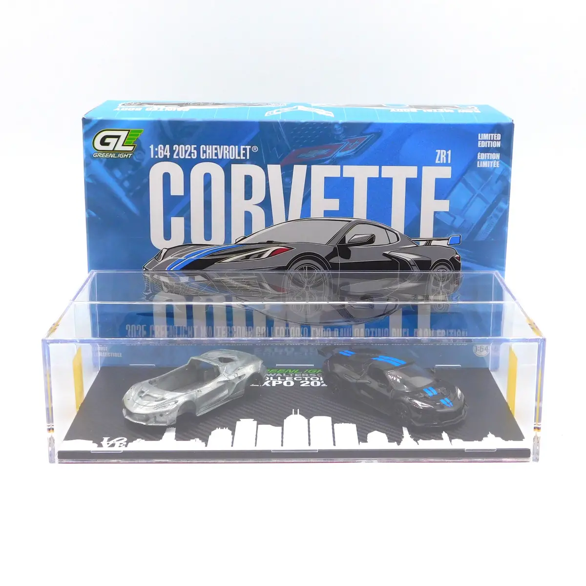 2025 Chevrolet Corvette C8 Zr1 & Raw Casting 1:64 Diecast 1