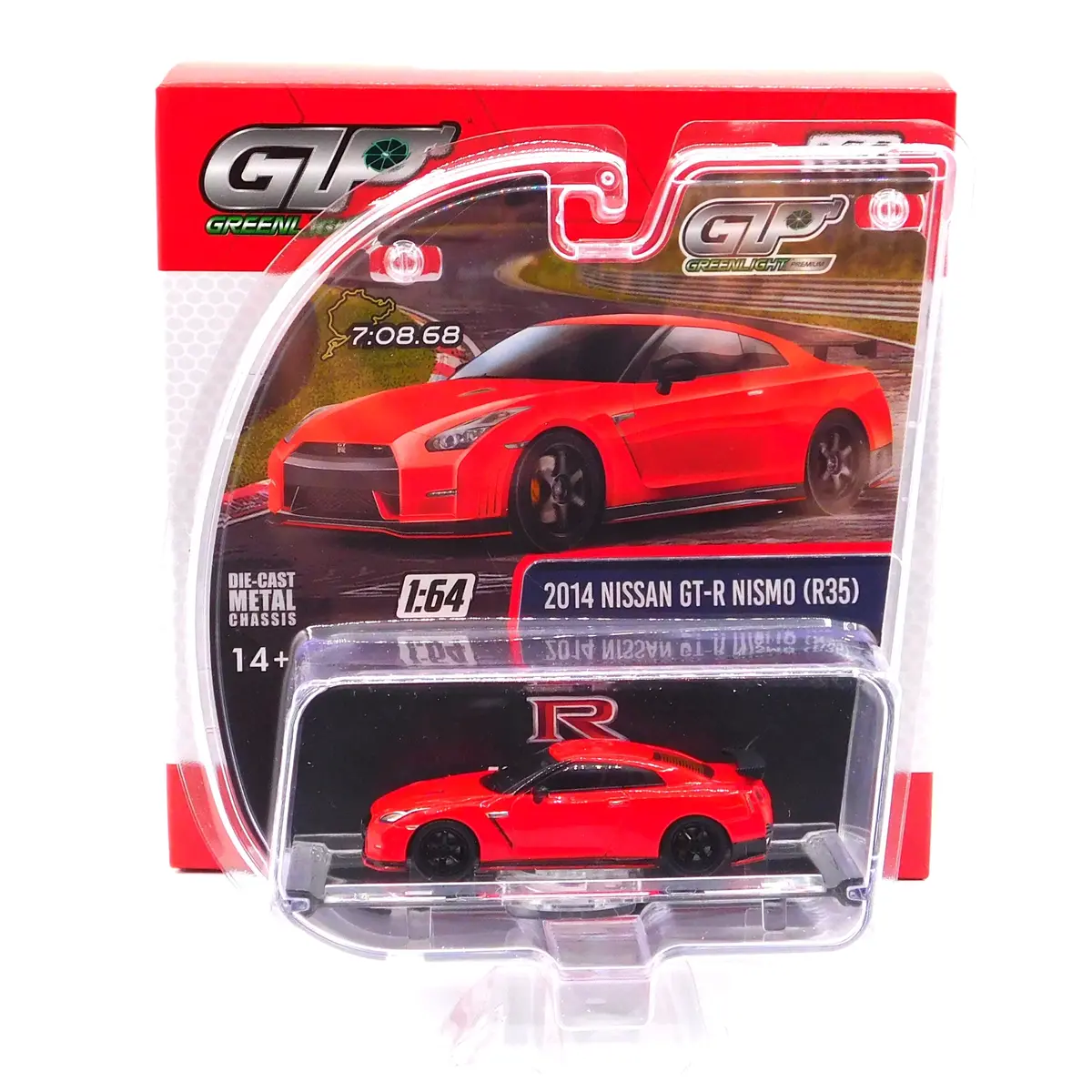 2014 Nissan Gt-R Nismo (R35) Red 1:64 Diecast 1