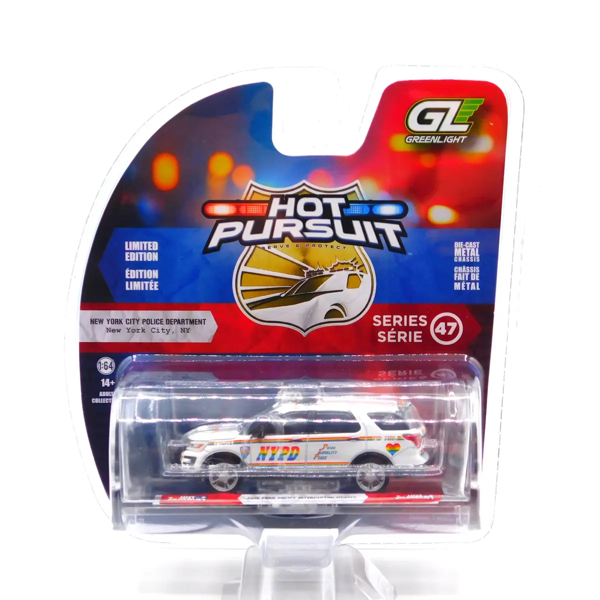 Hot Pursuit 2016 Ford Police Interceptor Utility Nypd 1:64 Diecast 1