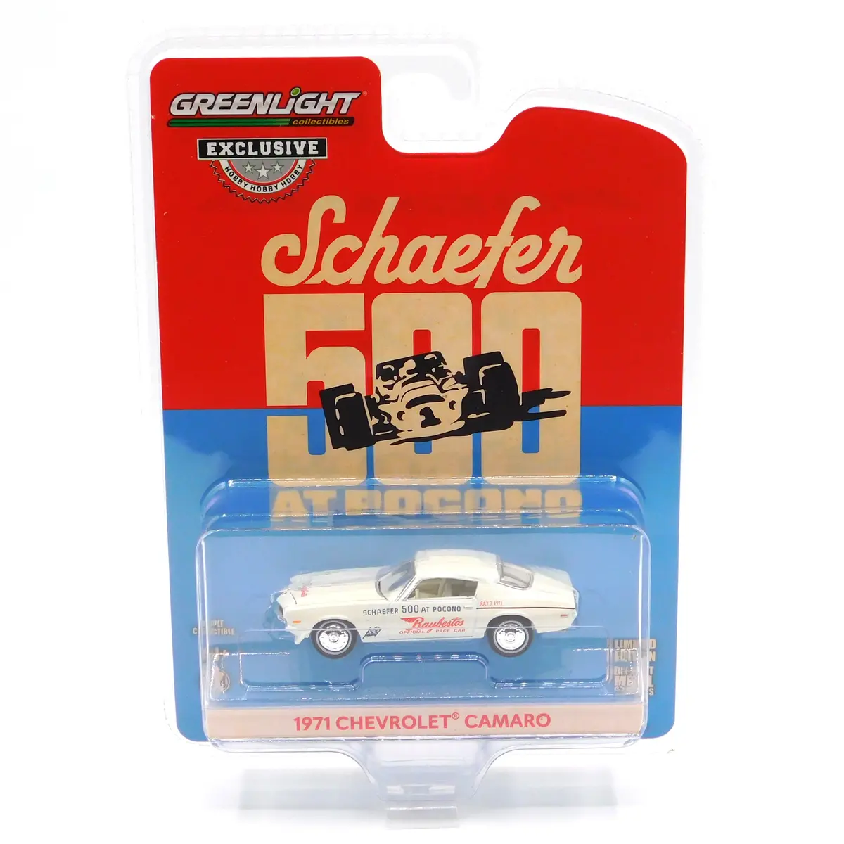 1971 Chevrolet Camaro 1971 Schaefer 500 At Pocono Pace Car 1:64 Diecast 1